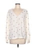 Willow & Clay 100% Viscose Ivory Long Sleeve Blouse Size M - photo 1