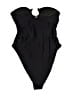 Forever 21 Solid Black One Piece Swimsuit Size M - photo 2