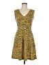 H&M Animal Print Yellow Cocktail Dress Size M - photo 1