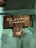 St. John Couture Teal Wool Coat Size 6 - photo 3
