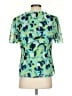 CAbi 100% Polyester Green Short Sleeve Blouse Size S - photo 2