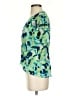 CAbi 100% Polyester Green Short Sleeve Blouse Size S - photo 5
