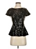 Green Envelope 100% Elastane Black Short Sleeve Top Size S - photo 1