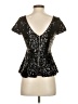 Green Envelope 100% Elastane Black Short Sleeve Top Size S - photo 2