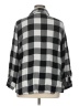 Collections etc. 100% Rayon Checkered-gingham Gray 3/4 Sleeve Button-Down Shirt Size XL - photo 2