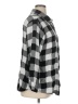 Collections etc. 100% Rayon Checkered-gingham Gray 3/4 Sleeve Button-Down Shirt Size XL - photo 4