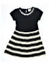 Rare Editions Stripes Black Dress Size 6X - photo 1