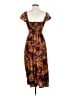 Unbranded Paisley Brown Casual Dress Size XS (estimated) - photo 2