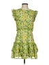 Aqua 100% Polyester Tropical Green Cocktail Dress Size S - photo 1