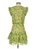 Aqua 100% Polyester Tropical Green Cocktail Dress Size S - photo 2