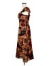 Unbranded Paisley Brown Casual Dress Size XS (estimated) - photo 5