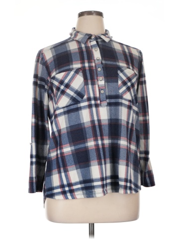 New York Laundry 3/4 Sleeve Blouse (view 1)