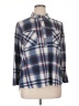 New York Laundry Plaid Blue 3/4 Sleeve Blouse Size XL - photo 1