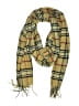 V.Fraas 100% Acrylic Plaid Yellow Tan Scarf One size - photo 1
