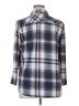 New York Laundry Plaid Blue 3/4 Sleeve Blouse Size XL - photo 2