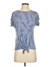 Apt. 9 Blue Short Sleeve Blouse Size XS - photo 1