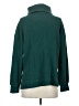 Gap Solid Green Turtleneck Sweater Size S - photo 2