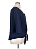 Unbranded 100% Polyester Blue 3/4 Sleeve Blouse Size XL - photo 4