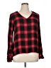 Sugar Lips 100% Rayon Red Long Sleeve Blouse Size XL - photo 1