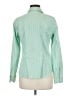 Lands' End 100% Cotton Stripes Green Long Sleeve Button-Down Shirt Size 6 - photo 2