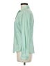 Lands' End 100% Cotton Stripes Green Long Sleeve Button-Down Shirt Size 6 - photo 5