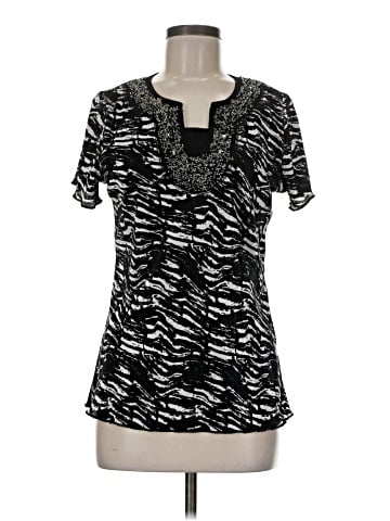 Christopher & Banks Short Sleeve Blouse (view 1)