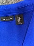 Tahari Blue Short Sleeve Blouse Size XL - photo 7