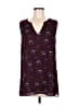 CAbi 100% Polyester Burgundy Sleeveless Blouse Size M - photo 1