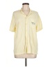 Zara Yellow Short Sleeve Button-Down Shirt Size M - photo 1