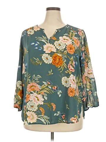 Fun2Fun 3/4 Sleeve Blouse (view 1)