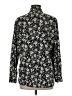 Self Esteem Floral Black Long Sleeve Blouse Size M - photo 2