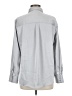 Lands' End 100% Polyester Metallic Silver Long Sleeve Blouse Size 6 - photo 2