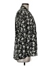 Self Esteem Floral Black Long Sleeve Blouse Size M - photo 4