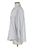 Lands' End 100% Polyester Metallic Silver Long Sleeve Blouse Size 6 - photo 5