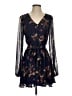 Lulus 100% Polyester Floral Blue Casual Dress Size S - photo 1