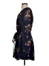 Lulus 100% Polyester Floral Blue Casual Dress Size S - photo 5