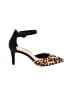 Kelly & Katie Animal Print Black Brown Heels Size 7 1/2 - photo 1