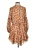 VICI 100% Polyester Floral Orange Casual Dress Size S - photo 1