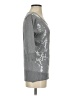AGB Metallic Silver Pullover Sweater Size S - photo 4