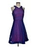 Lilly Pulitzer 100% Polyester Chevron-herringbone Blue Cocktail Dress Size S - photo 1