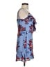 Parker 100% Polyester Floral Blue Cocktail Dress Size S - photo 4