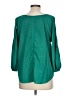 The Limited 100% Polyester Green 3/4 Sleeve Blouse Size L - photo 2