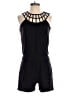 White House Black Market Solid Black Romper Size 2 - photo 1