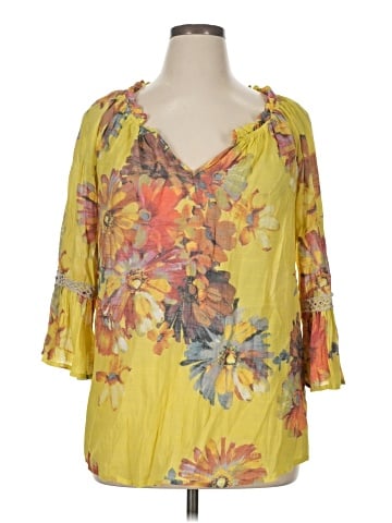 Spense 3/4 Sleeve Blouse (view 1)