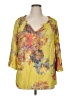 Spense Yellow 3/4 Sleeve Blouse Size XL - photo 1