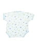 Bon Bebe 100% Cotton Blue Short Sleeve Onesie Size 6-9 mo - photo 2
