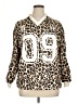 Peruvian Connection Animal Print Brown Pullover Sweater Size XL (estimated) - photo 1
