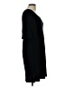 BCBGMAXAZRIA 100% Rayon Solid Black Casual Dress Size L - photo 5