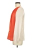 Esley 100% Polyester Color Block Orange Long Sleeve Blouse Size M - photo 5