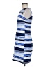 AGB Stripes Blue Casual Dress Size 8 - photo 5